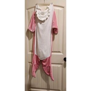 Shark Blanket Hoodie Jumpsuit in Pink Youth XL (Age 13-14)